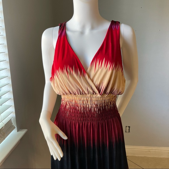 Red New Women’s striped sleeveless dress size Medium - Picture 8 of 13